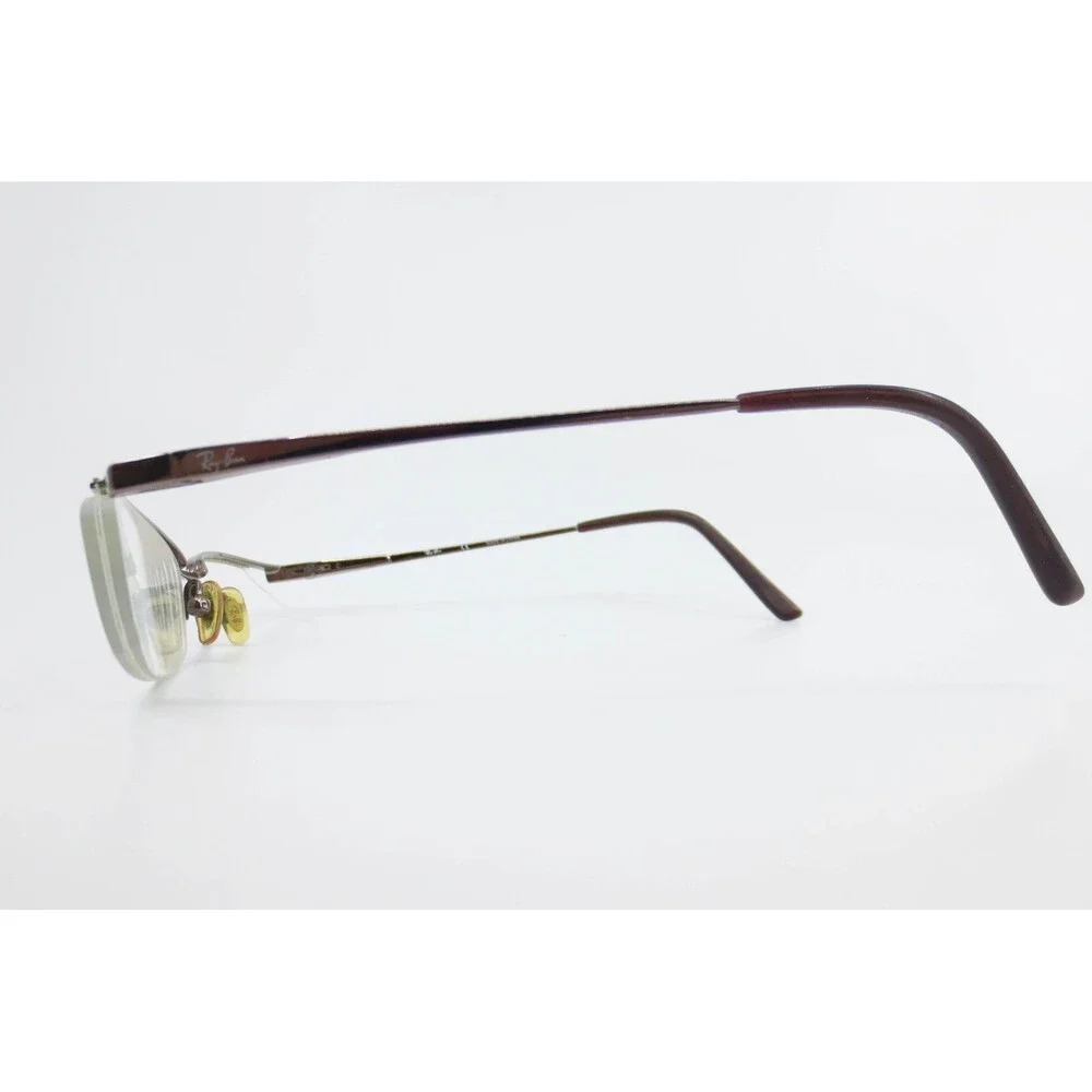 Ray-Ban RB 6101 2531 Gunmetal Brown Semi-Rimless Eyeglasses 50-18-135